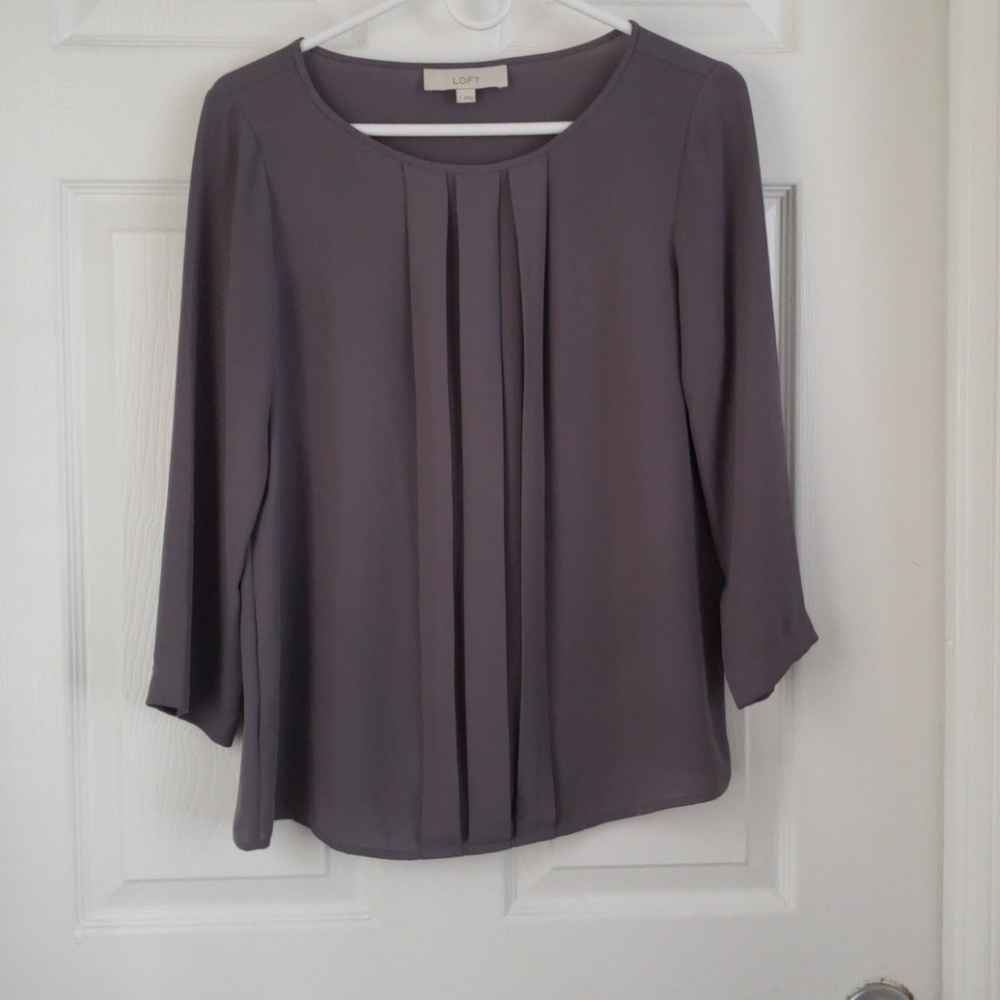 Gray work/business casual top